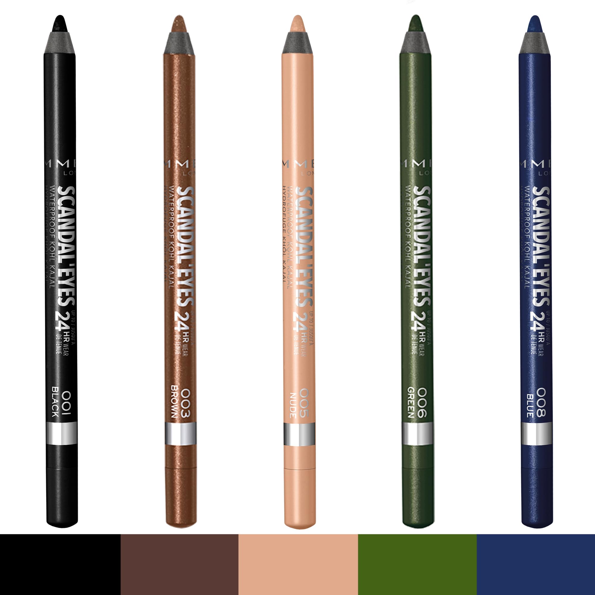 Rimmel Scandal'Eyes Waterproof Eyeliner, Brown Halalzen