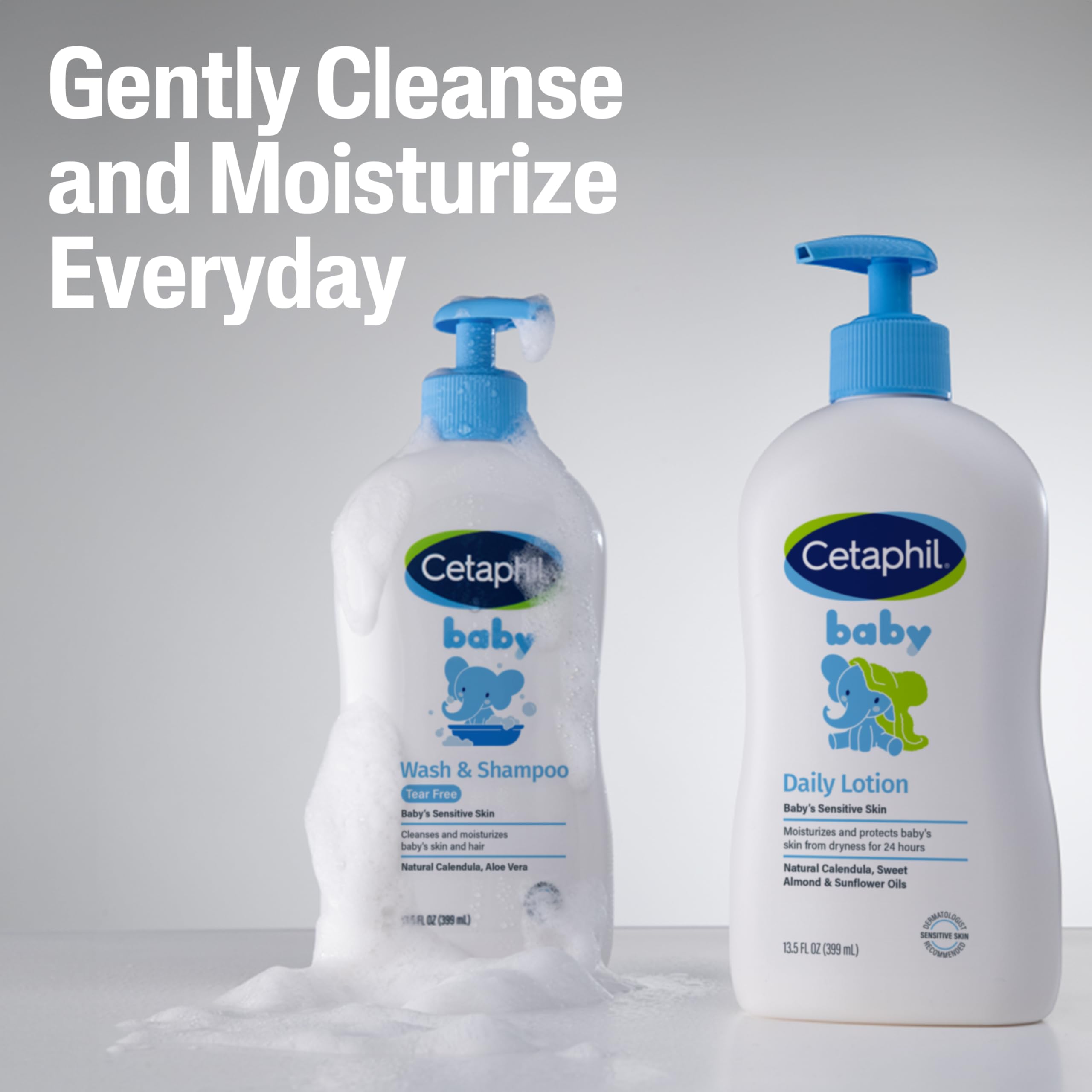 Cetaphil Baby Shampoo and Body Wash with Organic Calendula, Tear Free, Hypoallergenic, Ideal for Everyday Use, Dermatologist Tested, 7.8oz Halalzen