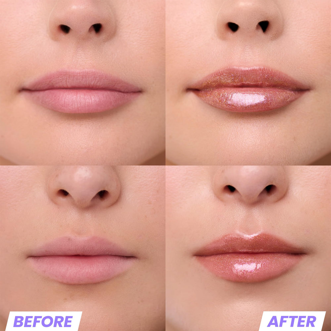 Wonderskin Wonder Blading Top Gloss - Lip Gloss, High Shine Finish, Blue Makeup For Lips (Silver Glitter)