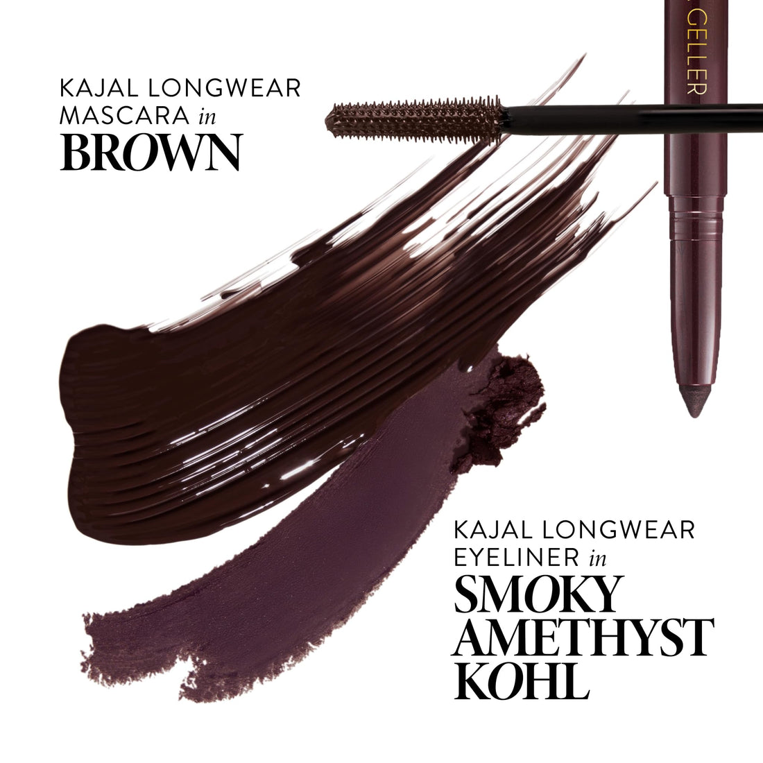 LAURA GELLER NEW YORK Kajal Longwear Mascara – Black – Volumizing, Lengthening, & Defining Mascara - Smudge‑Proof & Flake‑Proof Wear, Buildable Formula