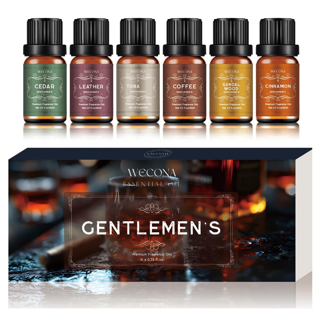 Premium Hotel Fragrance Oil Collection for Diffusers, Essential Oils for Diffusers for Home, Hotel Diffuser Fragrance Oils,Spa & Candle Making, White Tea, Citrus Luxe, Velvet Night and More - 6x10ml