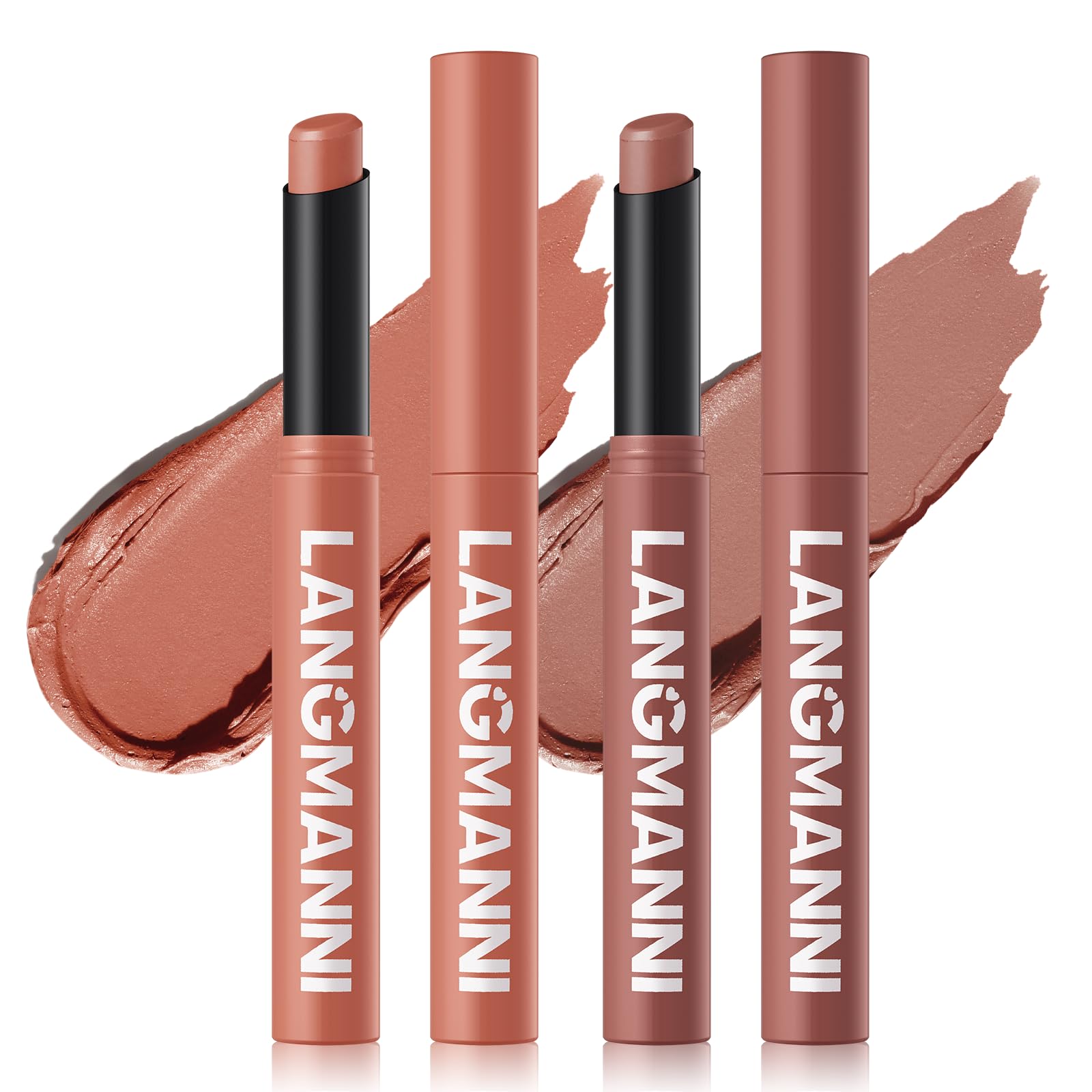 12Pcs Velvet Matte Lipstick Nude Matte Soft Dark Color Stick High Pigmented Long-Lasting Waterproof Lip Stick Lip Balm Beauty Cosmetics Gift for Women(01#-12#)