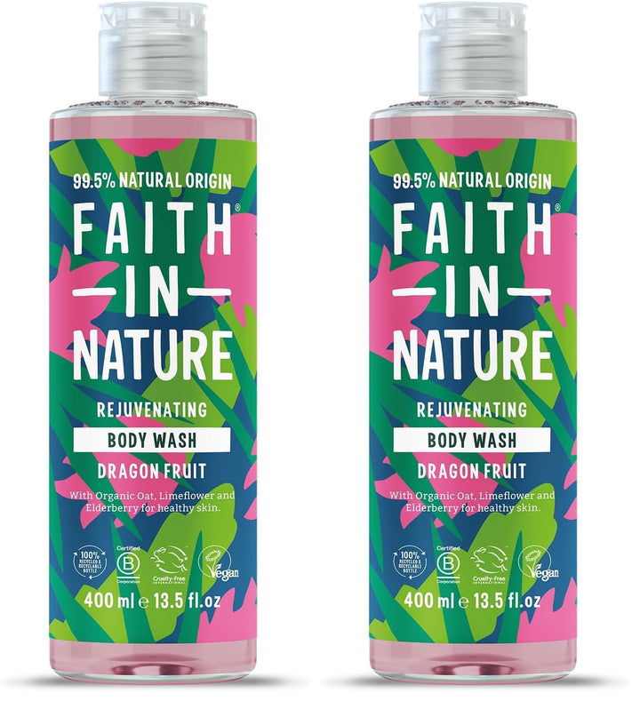 Faith In Nature Natural Aloe Vera Body Wash, Soothing Shower Gel, Vegan and Cruelty Free, No SLS or Parabens, 400 ml Halalzen