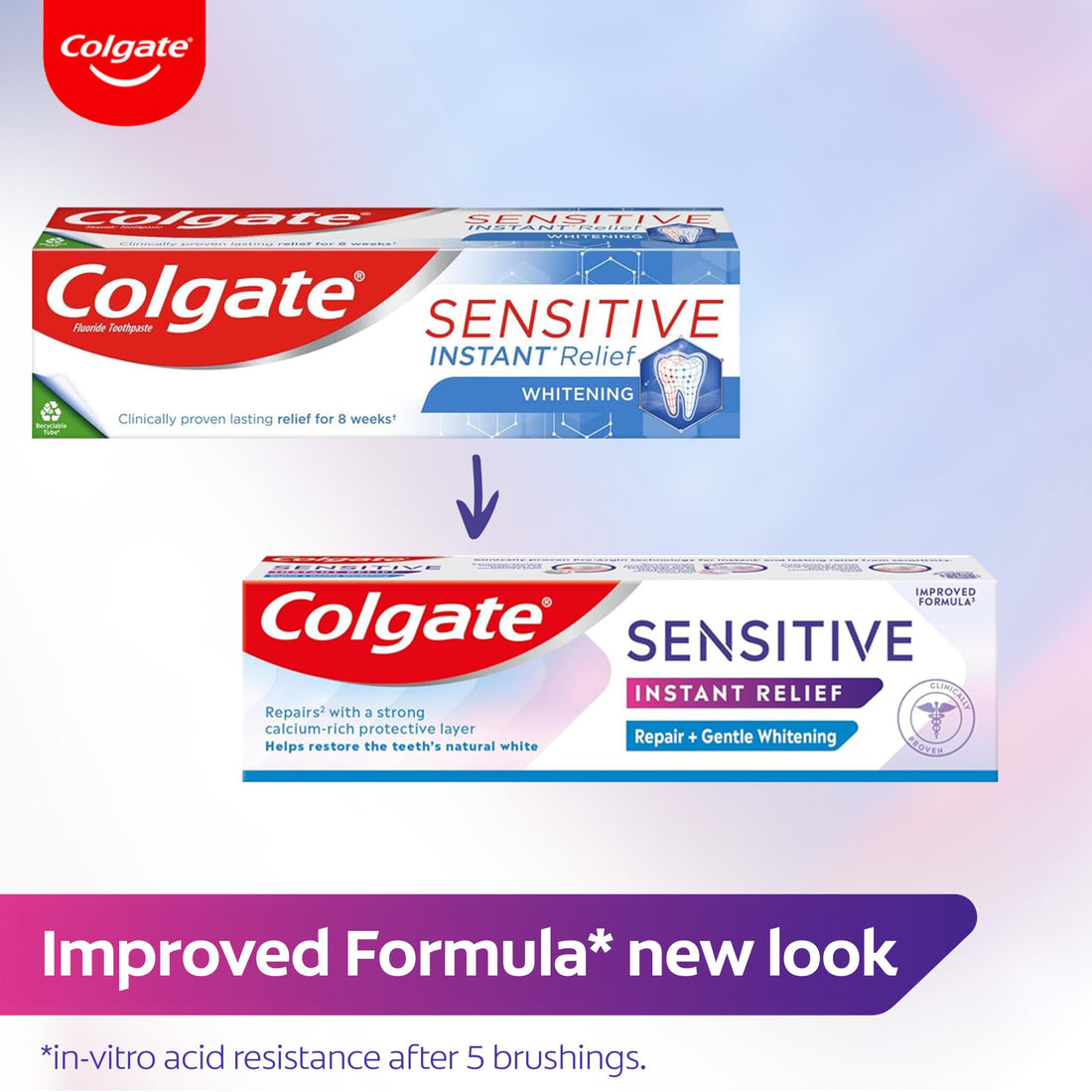 Colgate Sensitive Repair & Prevent + Gentle Whitening Toothpaste 75ml, Toothpaste for Sensitive Teeth, Acts in 1 Minute, Seals and Repairs Sensitive Areas of Teeth, Prevents Pain Coming Back