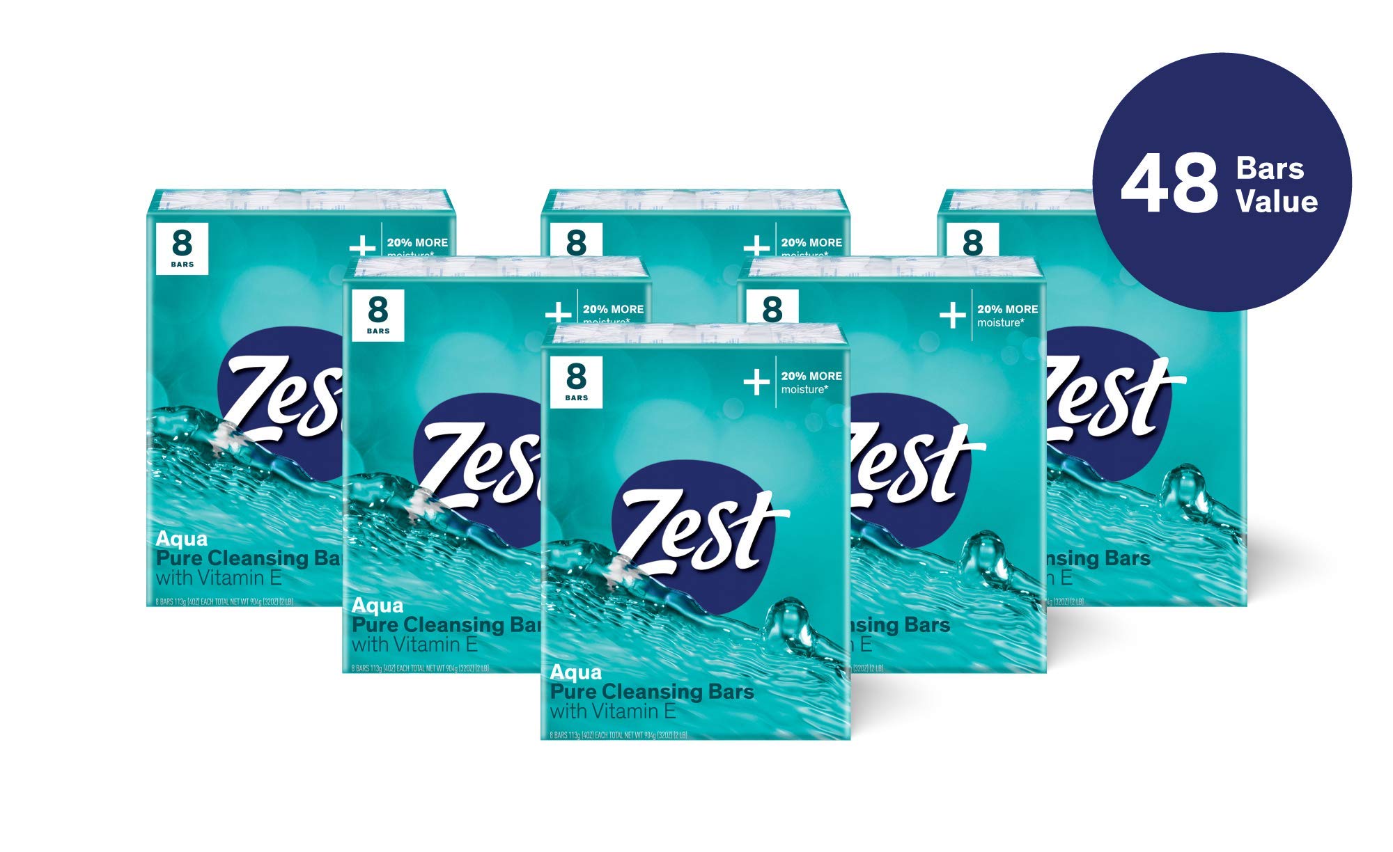 Zest Bar Soap - 8 Bars - Enriched With Cocoa Butter And Shea for Ultra Moisturizing Cleansing - Leaves Your Body Feeling Silky Smooth And Deeply Moisturized