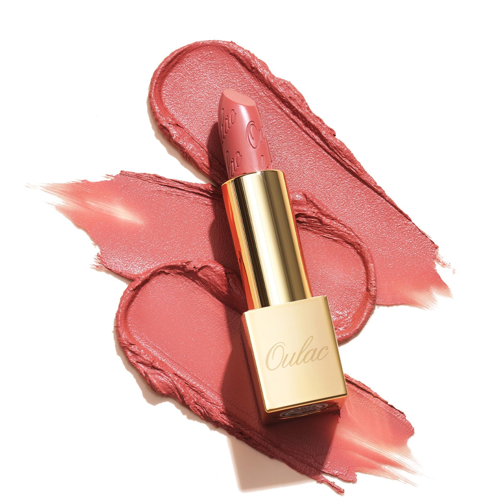 OULAC Metallic Shine Glitter Lipstick, Pink High Impact Lipcolor, Lightweight Soft and Ultra Hydrating, Long Lasting, Vegan & Cruelty-Free, Full-Coverage Lip Color 4.3 g/0.15 HIP & HIPPIE(11) Halalzen