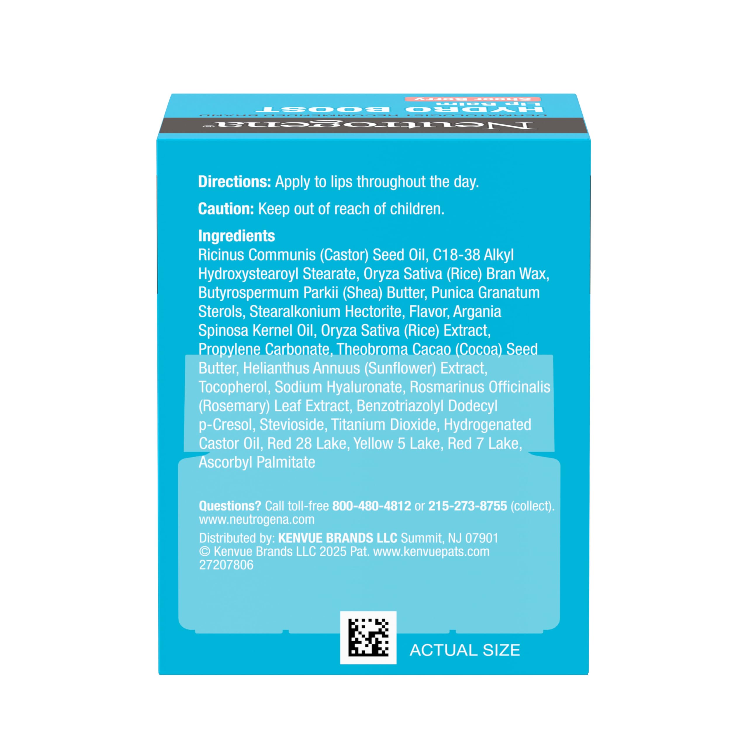Neutrogena Hydro Boost Hyaluronic Acid Lip Balm, Nourishing Vitamin E Leaves Lips Feeling Hydrated, Sheer Pink Tinted Color with a Sweet Berry Flavor, Sheer Berry, 0.5 oz Halalzen