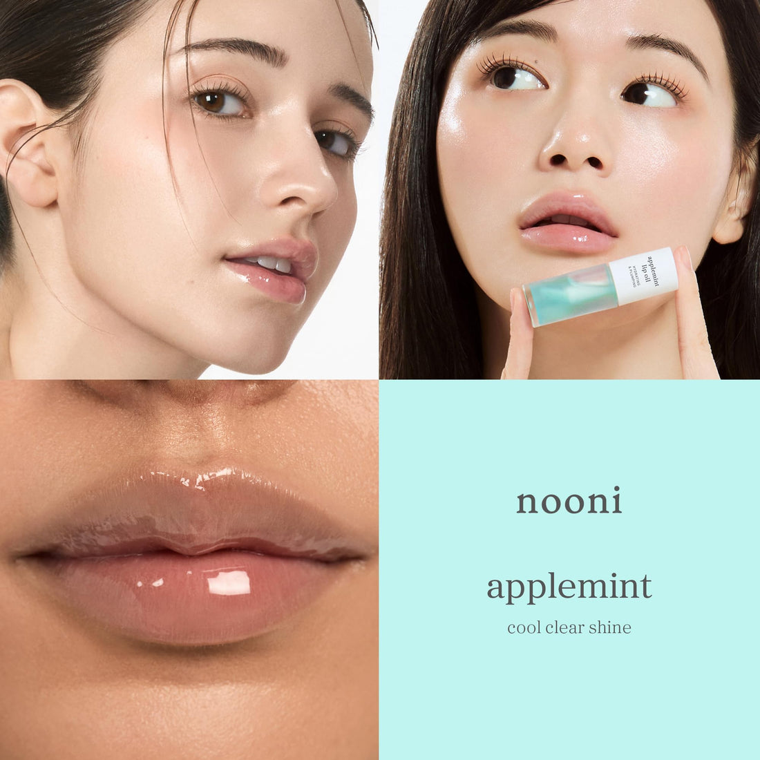 NOONI Korean Lip Oil - Applepeony | Long-Lasting, Moisturizing, Plumping, Revitalizing for Dry Lips, Waterproof, No Peel Off, Hydrating Lip Stain, Stocking Stuffers, Cute Stuff, 0.12 FL Oz Halalzen