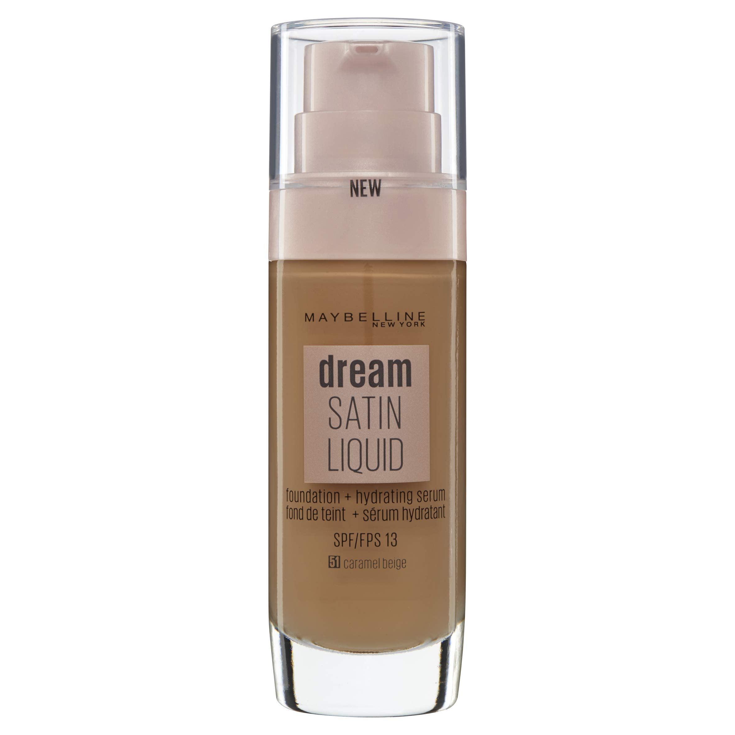 Maybelline Foundation, Dream Radiant Liquid Hydrating Foundation with Hyaluronic Acid and Collagen - Lightweight, Medium Coverage Up to 12 Hour Hydration, 30 Sand Halalzen