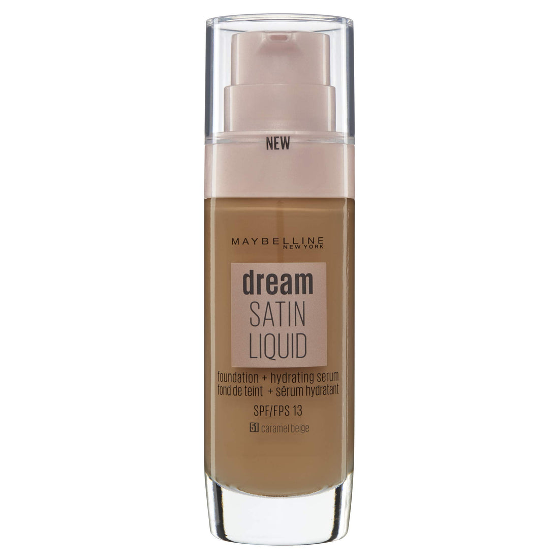 Maybelline Foundation, Dream Radiant Liquid Hydrating Foundation with Hyaluronic Acid and Collagen - Lightweight, Medium Coverage Up to 12 Hour Hydration, 30 Sand Halalzen