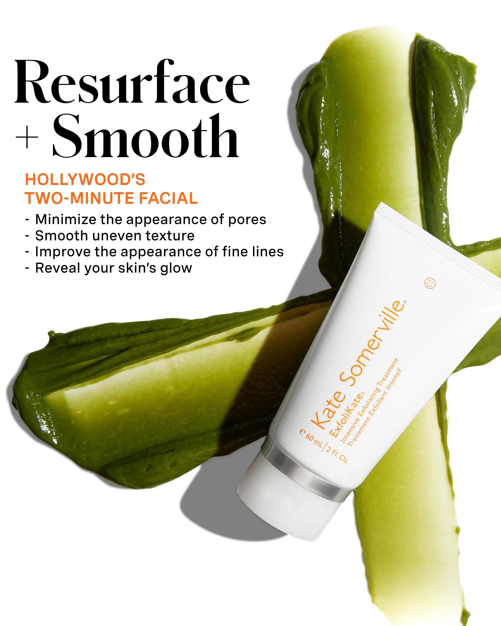 Kate Somerville ExfoliKate Intensive Exfoliating Treatment – Salicylic Acid and Lactic Acid Super Facial Scrub and Mask, Improves Texture and Pores