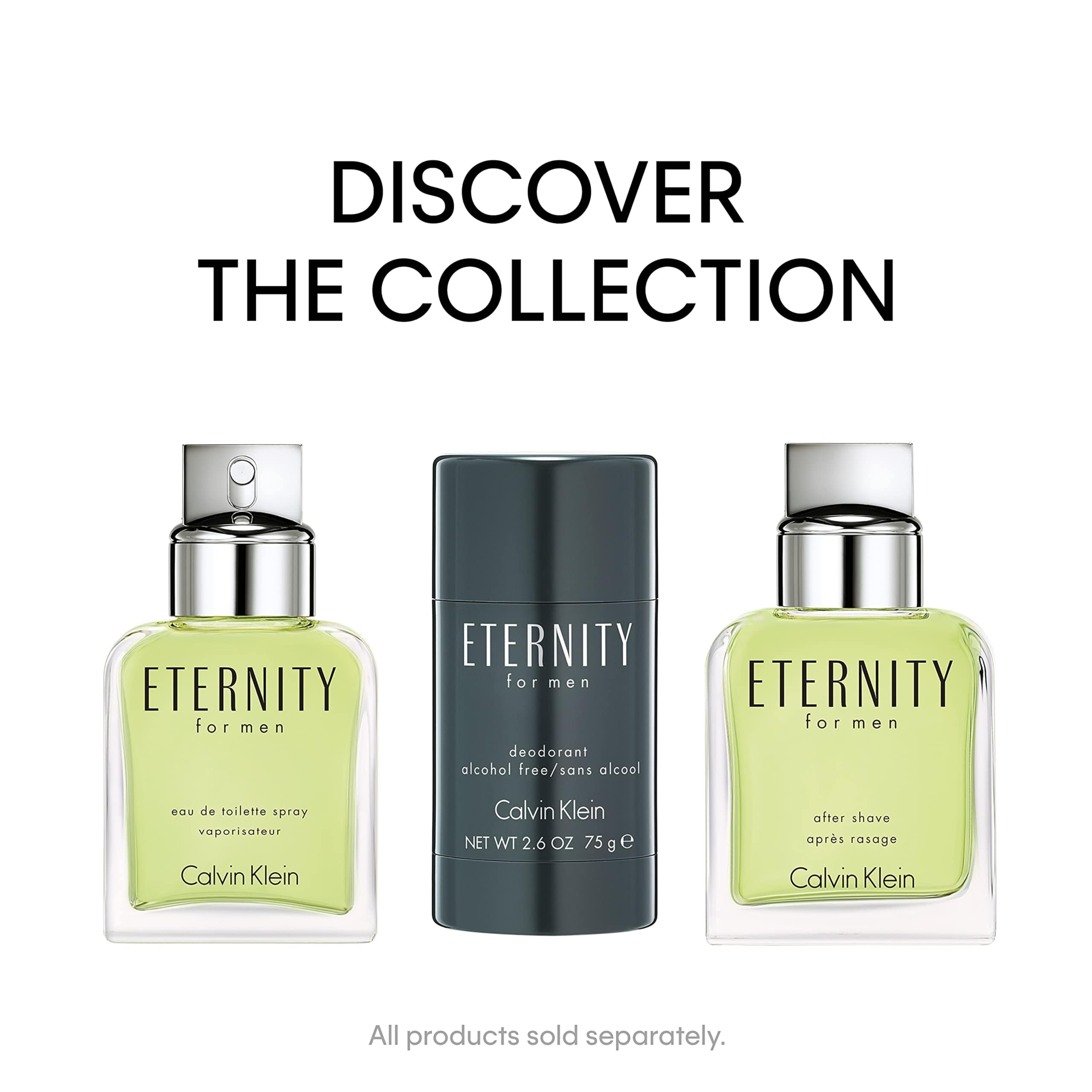 Calvin Klein Eternity, Eau de Toilette for Men, Fougere Fragrance with Notes of Bergamot, Geranium and Moss, Medium Longevity