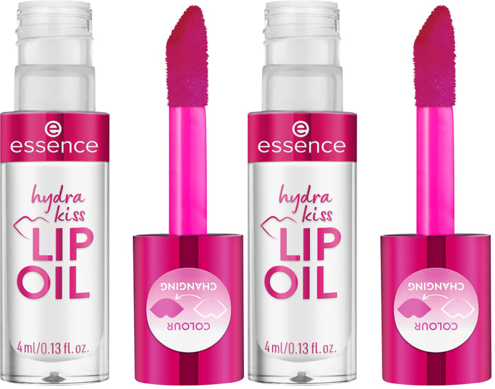 essence hydra kiss LIP OIL, moisturizing/hydrating, caring, with oils, shiny, dewy (4ml) Halalzen