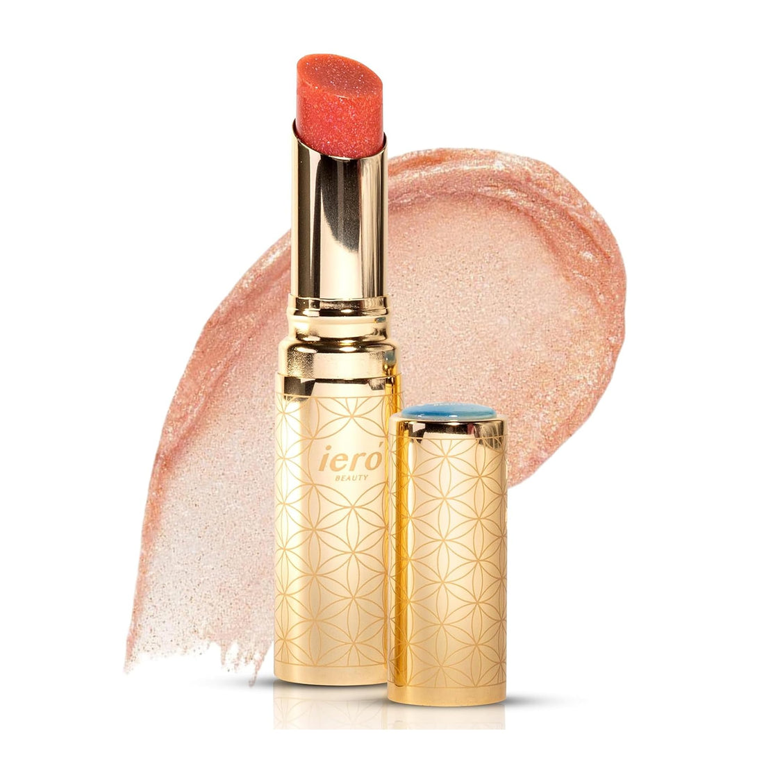 ieró Beauty Luminous pH Lip Balm, Moisturizing Vegan Tinted Lip Balm, 3-in-1 Soothing Lip Serum + Plumping Balm + pH Reactive Tint, Shea Butter & Vitamin E, Made in Italy - 0.088oz