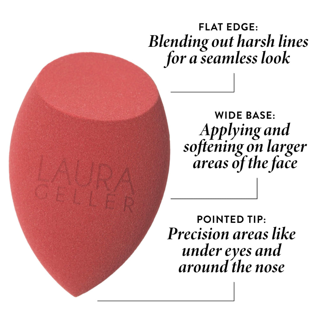 LAURA GELLER NEW YORK Retractable Black Kabuki Brush for Liquid, Cream and Powder Face Makeup With Aluminum Handle Halalzen