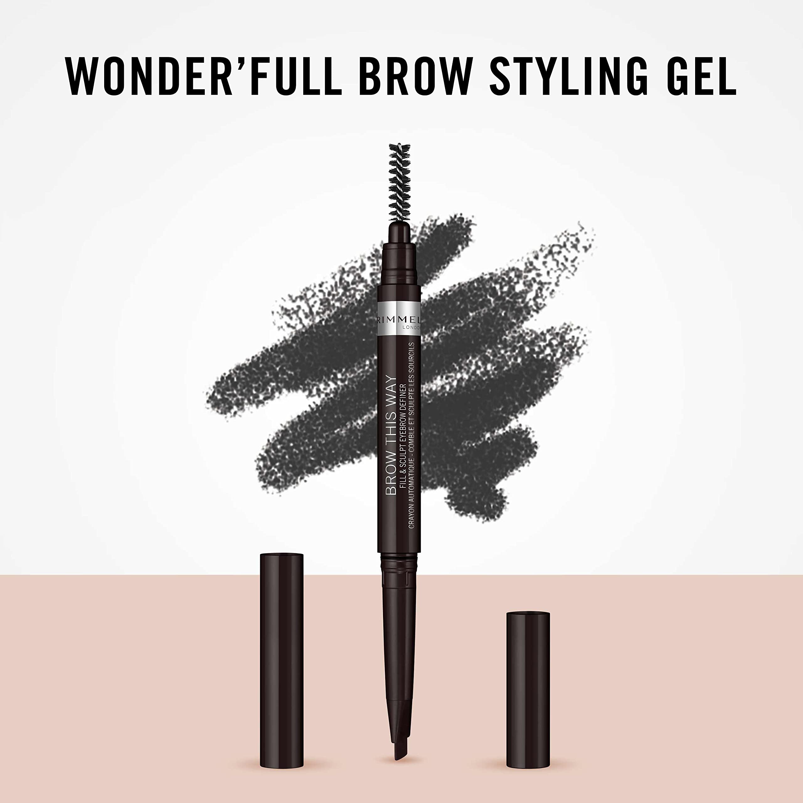 Rimmel London Brow This Way Fill & Sculpt Eyebrow Definer, Pack of 1