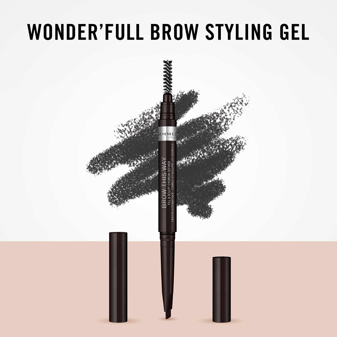 Rimmel London Brow This Way Fill & Sculpt Eyebrow Definer, Pack of 1
