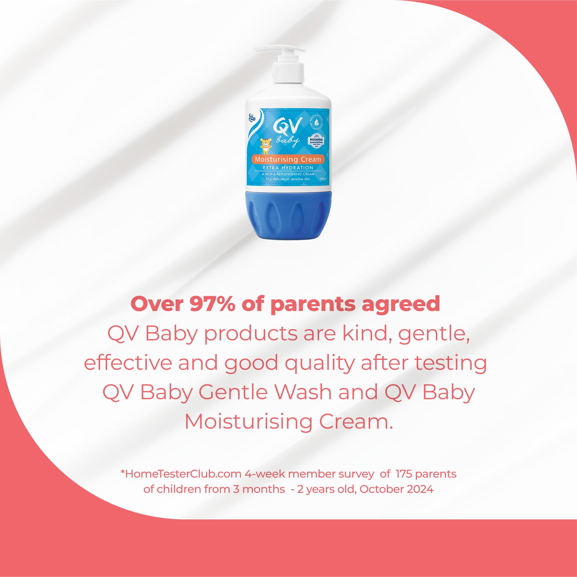 QV Baby Moisturising Cream, 500g - Rich Moisturising Cream With Glycerin and Vitamin B3 For Babies and Newborn, Non-Greasy For Sensitive Skin, with 24-Hour Protection, Baby Moisturiser, pH-balanced Halalzen
