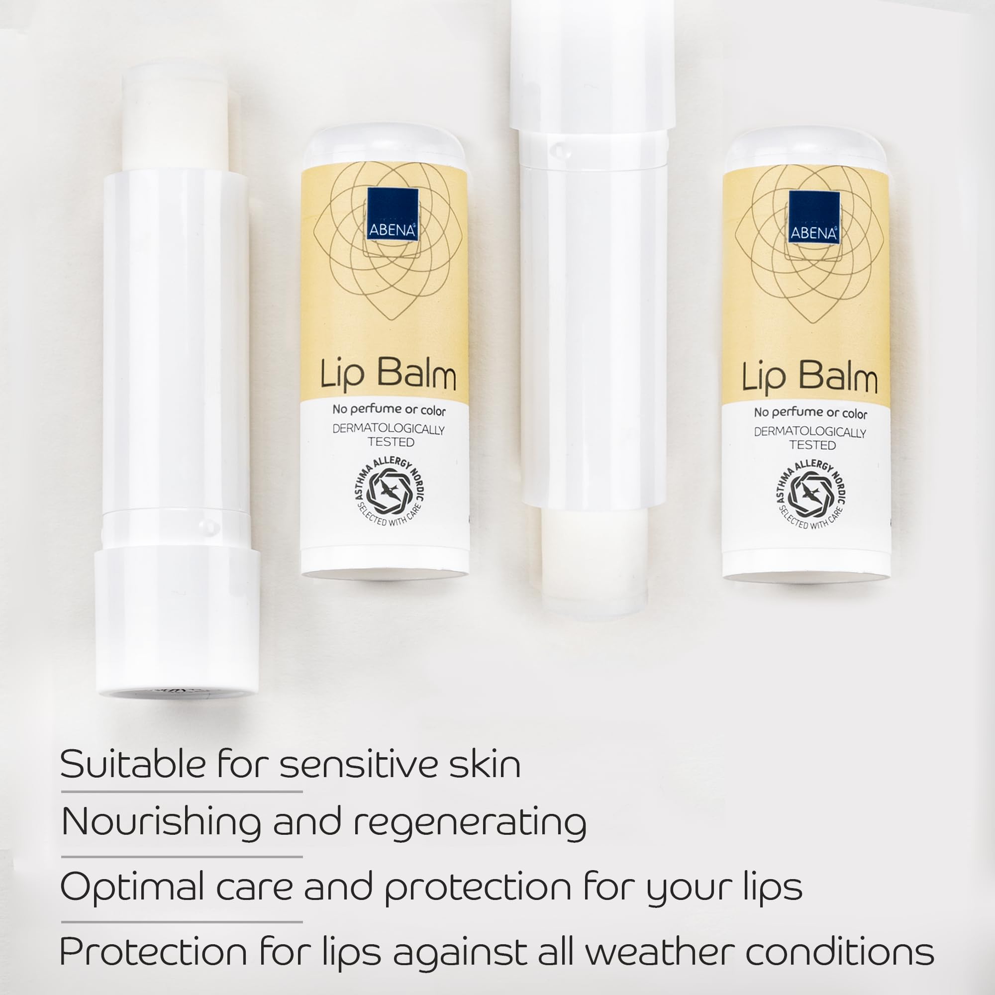Abena Chapstick Lip Balm | 5g Moisturiser | Fragrance Free | Lip Moisturiser For Lip Repair | Chapstick Lip Balm For Dry Cracked Lips | Lip Treatment for Sensitive Lips Halalzen