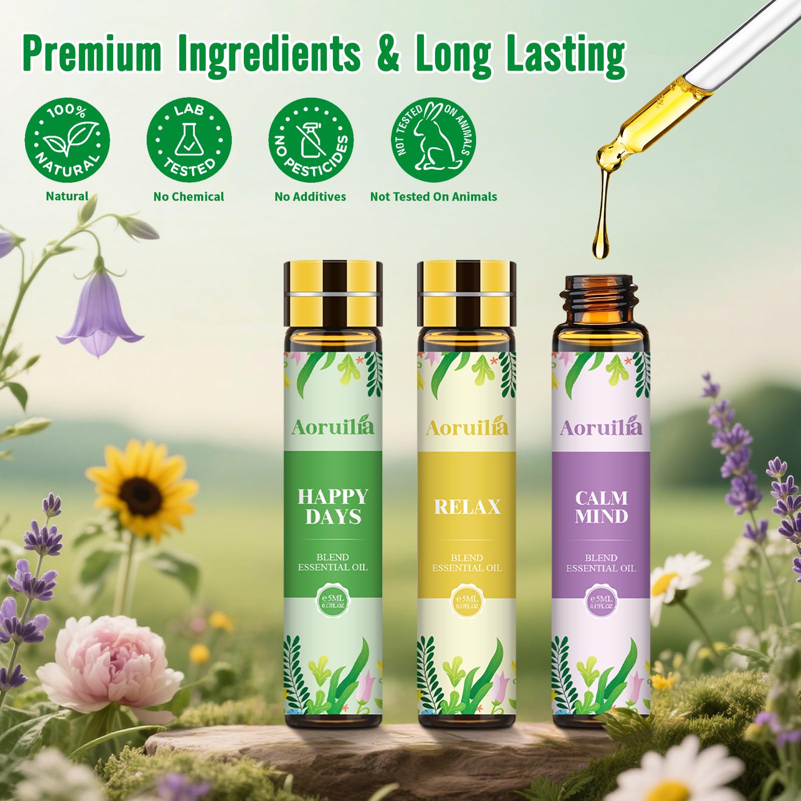 Clean Essential Oils Set 6 x 10ml, Laundry Fragrance Oils for Diffusers, Soap Making - Eucalyptus & Cotton, Bergamot Black Tea, Cardamom & Cedar, Baby Powder, Clean Breeze, Fresh Linen