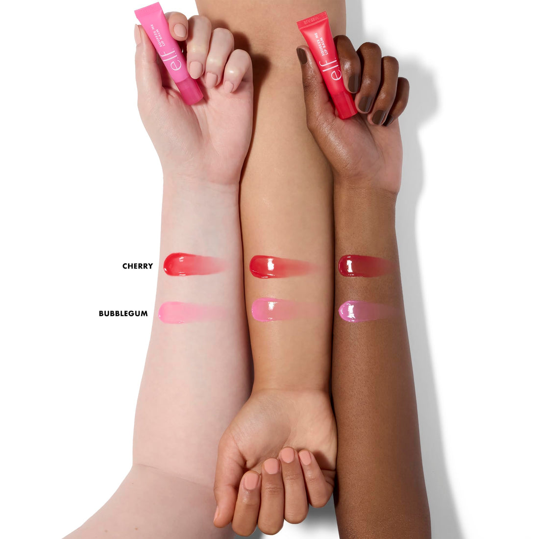 e.l.f. Squeeze Me Lip Balm Duo, Moisturizing Lip Balm for a Sheer Tint of Colour, Infused with Hyaluronic Acid, Vegan & Cruelty-Free, CHERRY/BUBBLEGUM Halalzen