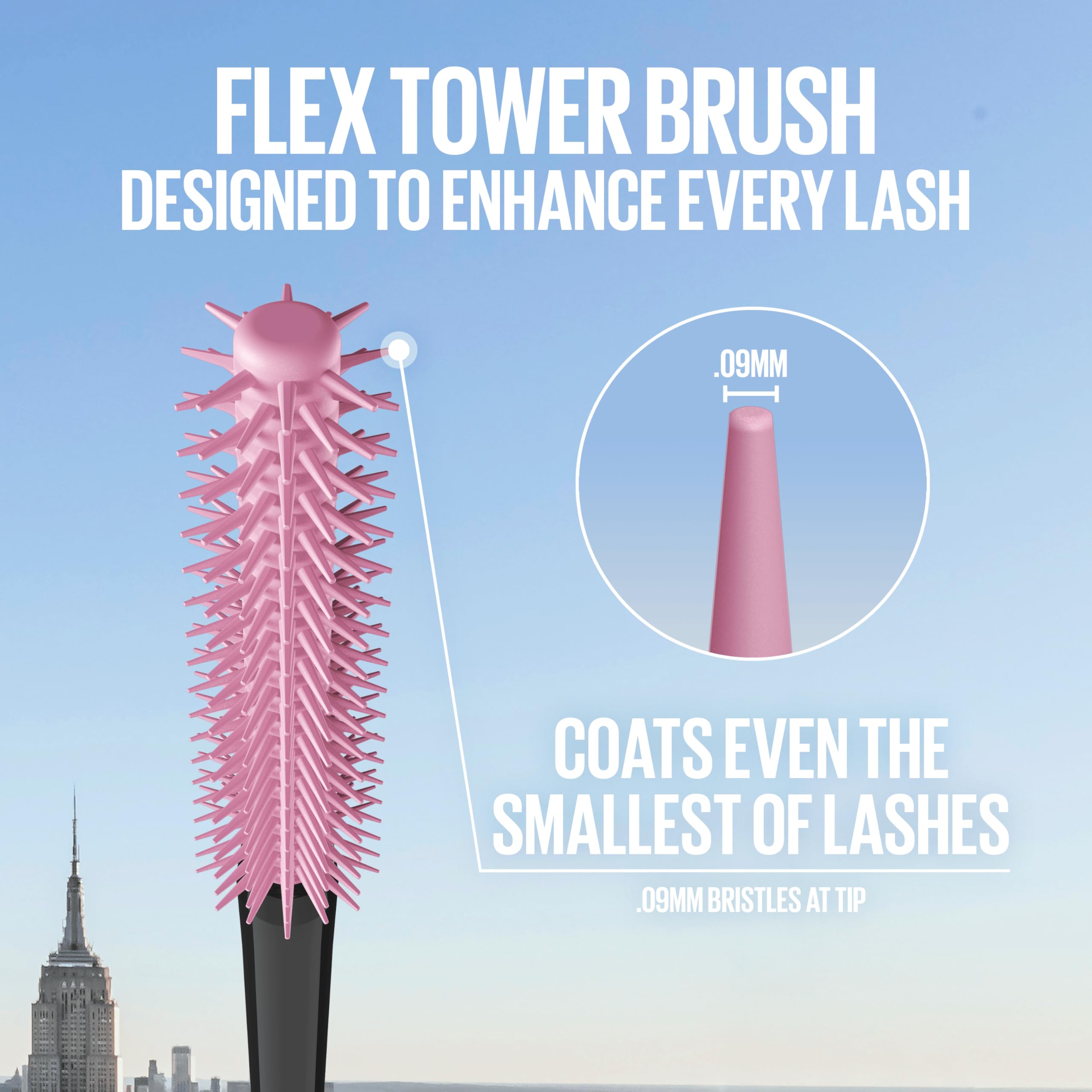 Maybelline New York Lash Sensational Sky High Mascara, Volumising & Lengthening Mascara, Washable Flake-Free Formula Infused with Bamboo Extract & Fibres, 7 ml, Shade: Brown Halalzen