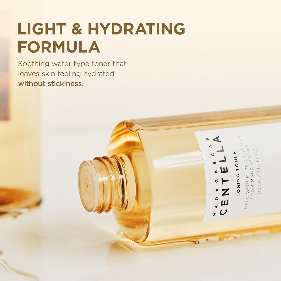 SKIN1004 Centella Toning Toner 210 ml, Tonique visage coréen avec Centella Asiatica de Madagascar et acide hyaluronique pour hydrater, apaiser et hydrater, Exfoliant PHA, Soin de la peau coréen