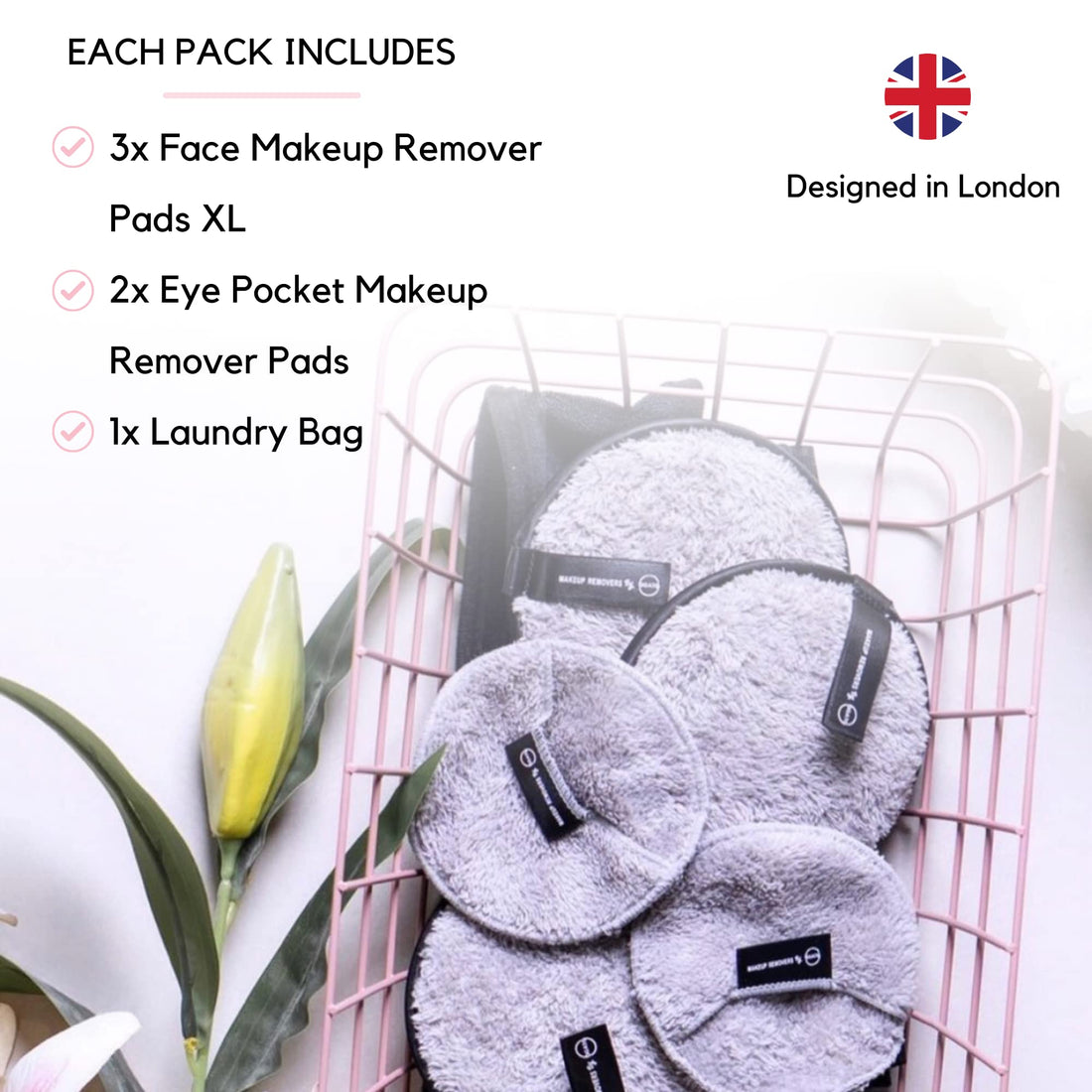 Ogato® Reusable Makeup Remover Pads and Eye Makeup Remover Pads Set - Just Use Water- XL Reusable Face Pads - Eco Friendly - FREE Laundry Bag - Makeup Remover Cloth For All Skin Types Halalzen