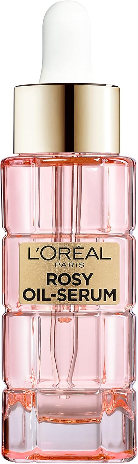 L'Oreal Paris Age Perfect Golden Age Rosy Oil Face Serum, Infused with Peony Cells, Visibly Boosts Skin Radiance & Brightens Complexion for a Healthy Glow, 30ml Halalzen