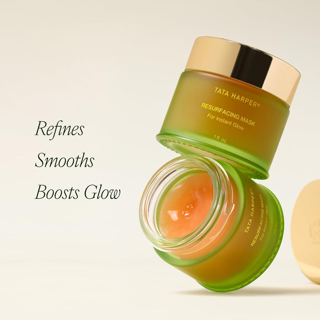 Tata Harper Resurfacing Mask, Instant Glow Face Mask, Gentle Exfoliating Face Mask, Enzyme Mask, Natural Skincare, 30ml Halalzen
