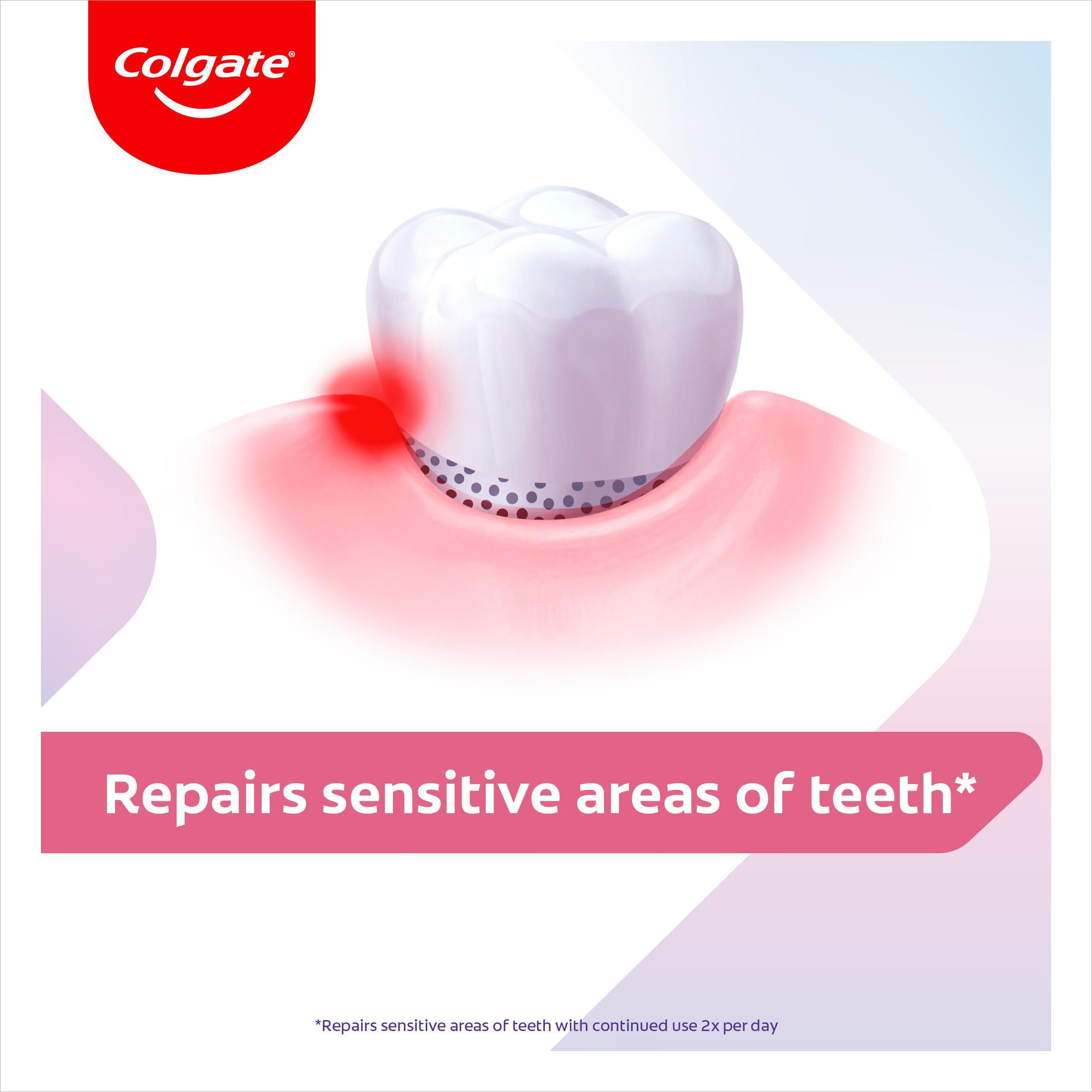 Colgate Sensitive Repair & Prevent + Gentle Whitening Toothpaste 75ml, Toothpaste for Sensitive Teeth, Acts in 1 Minute, Seals and Repairs Sensitive Areas of Teeth, Prevents Pain Coming Back