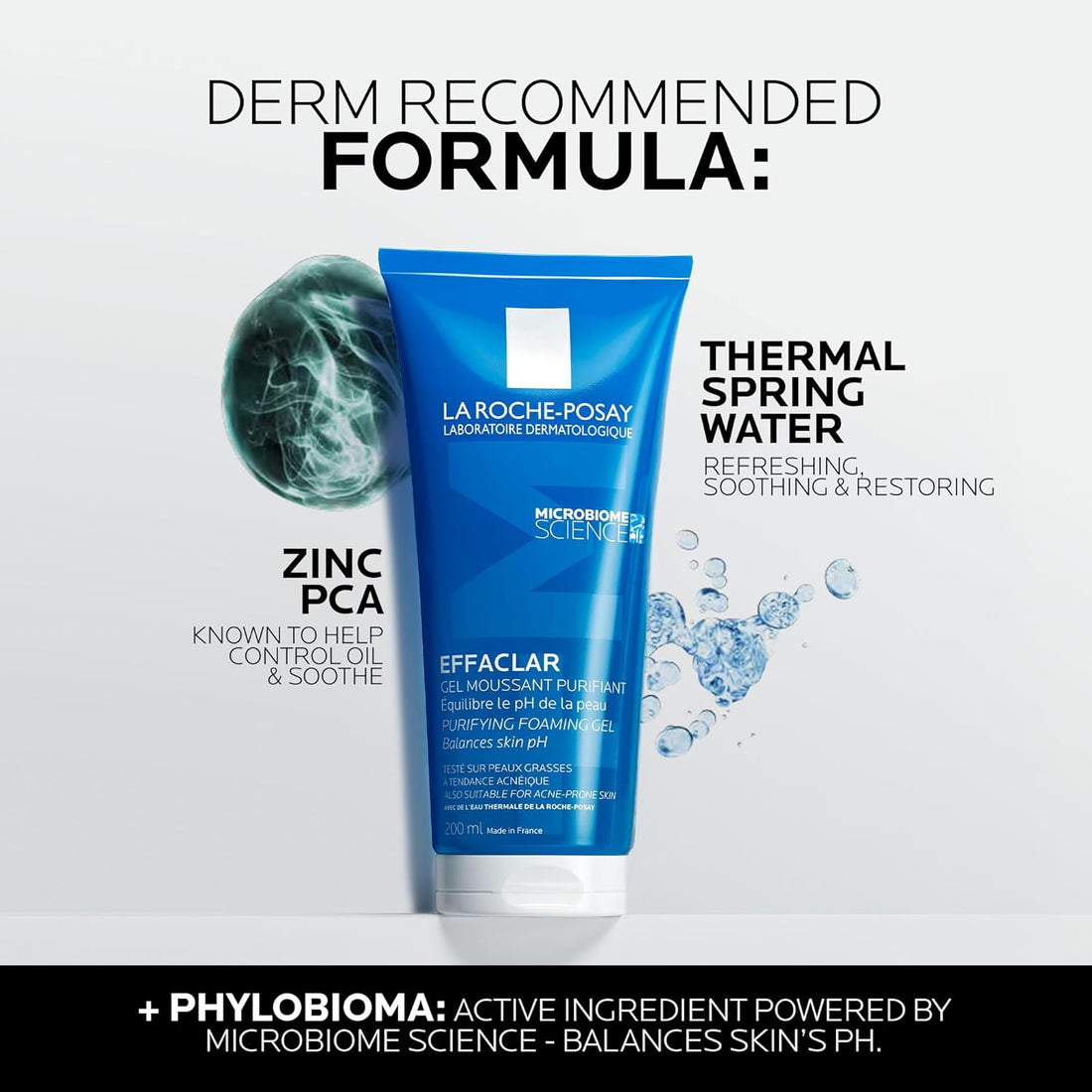 La Roche-Posay Effaclar Purifying Foaming Gel Cleanser For Oily, Breakout-Prone Skin 200ml