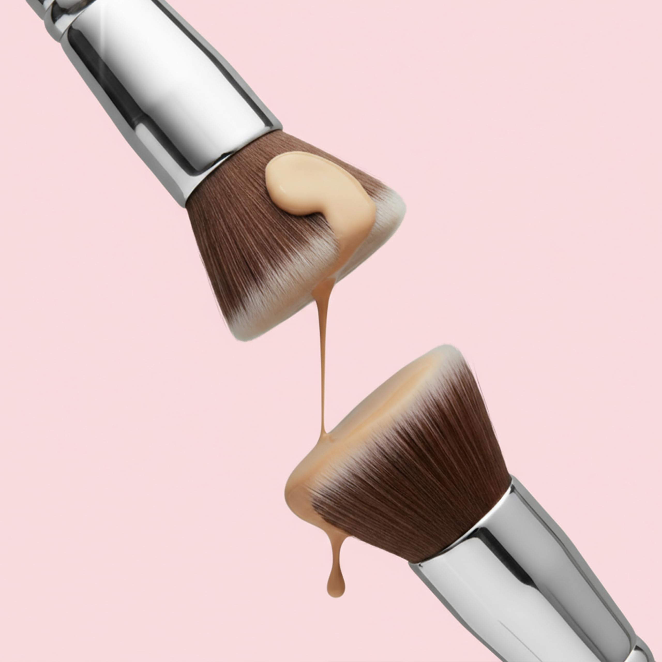LAMORA Concealer Makeup Brush Under Eye - Angled Flat Top Kabuki Nose Contour Brush - Ideal for Concealing Blending Setting Buffing with Powder Liquid Cream Cosmetic - Small Makeup Foundation Brush Halalzen