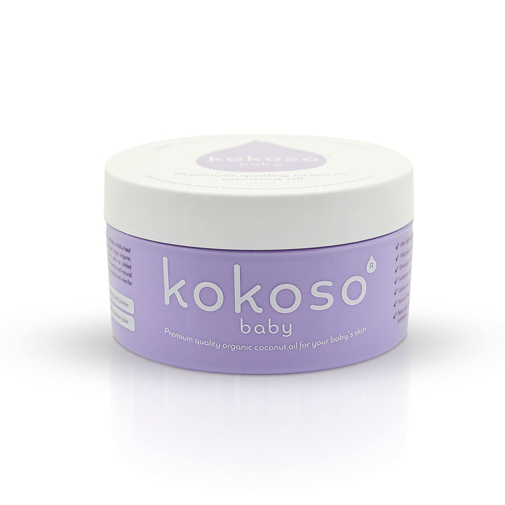 Kokoso Baby Organic Coconut Oil - Moisturising 100% Natural Baby Oil for Baby Massage, Dry, Sensitive and Normal Baby Skin - 200ml Halalzen