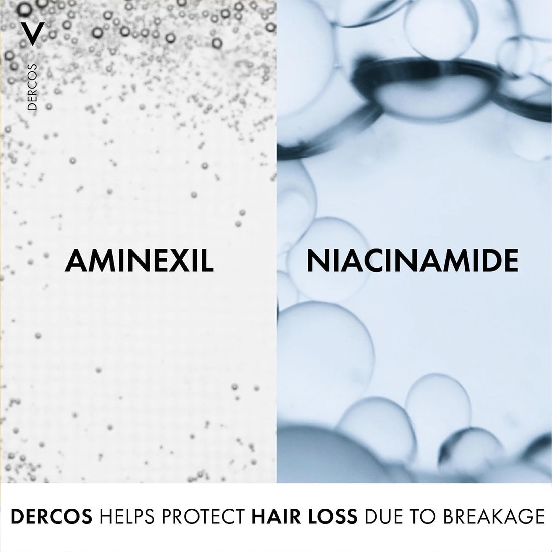 Vichy Dercos Energy+ Anti-Hair Loss Stimulating Shampoo With Aminexil & Niacinamide, For Thinning Hair & Weak Hair Prone to Breakage, Sensitive Scalps, 400ml