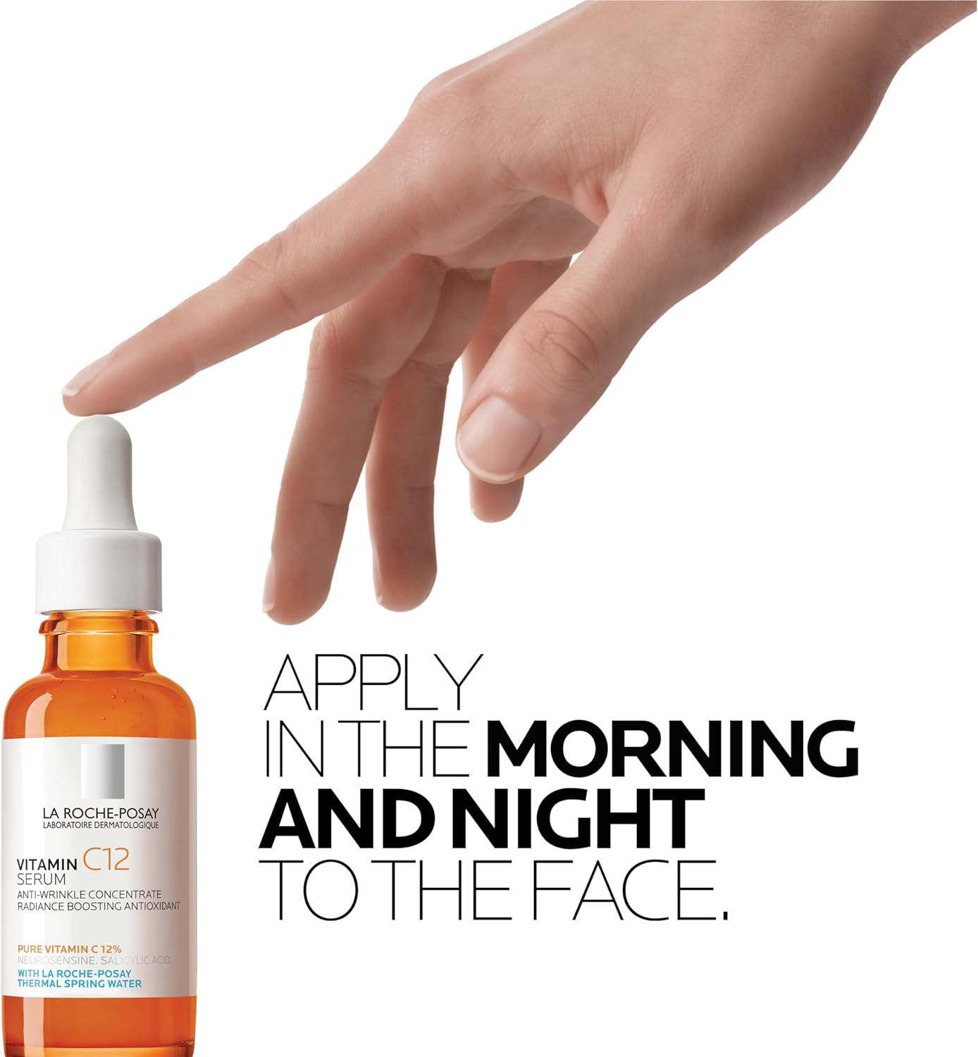 La Roche-Posay Pure Vitamin C12 Serum, Anti-Wrinkle Radiance Restoring Face Serum, 12% Pure Vitamin C, Salicylic Acid, Neurosensine, For Sensitive Skin, 30ml Halalzen