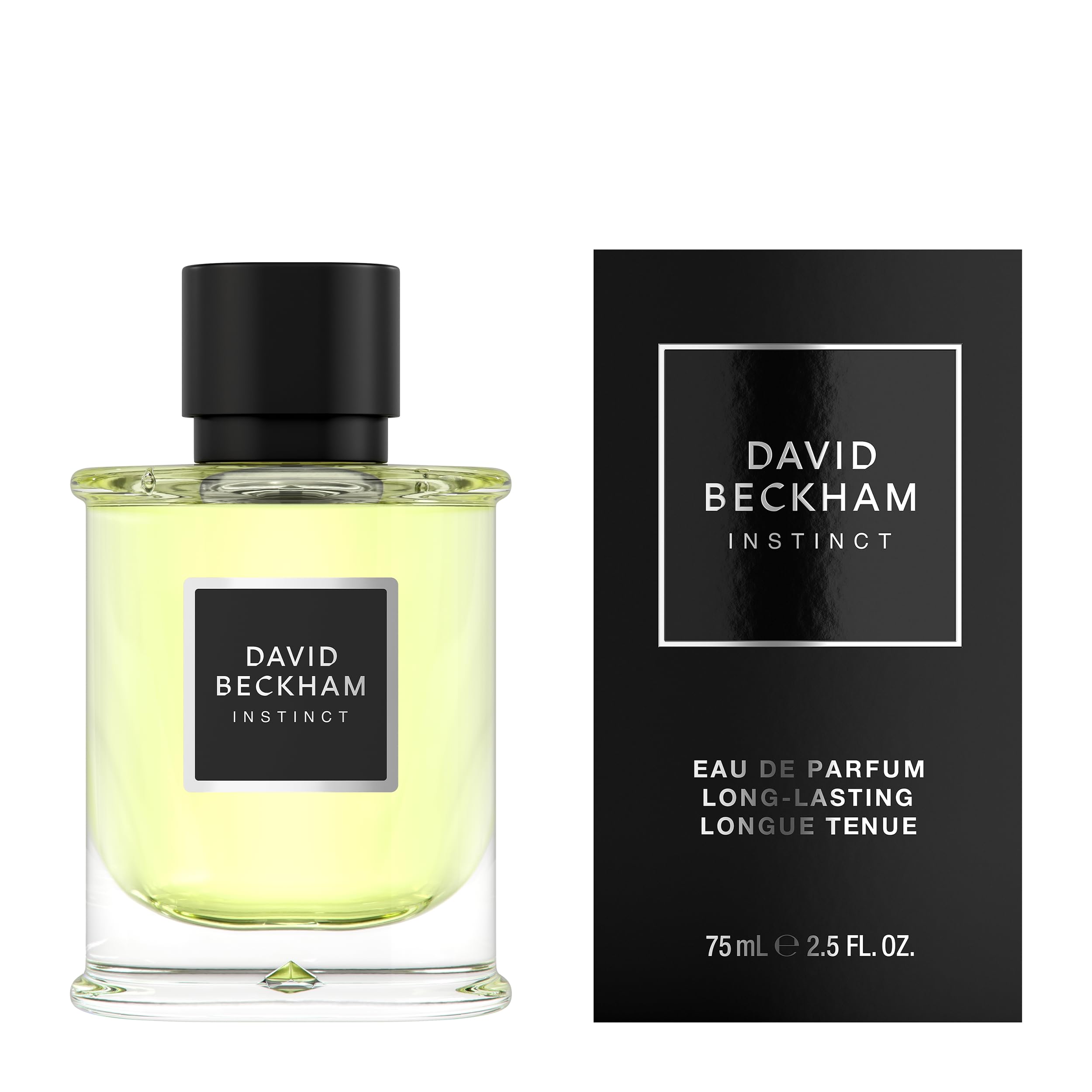 DAVID BECKHAM Instinct - Eau de Parfum for Men - Vibrant Fragrance with Notes of Bergamot, Cardamom and Patchouli - Long Lasting - 75ml