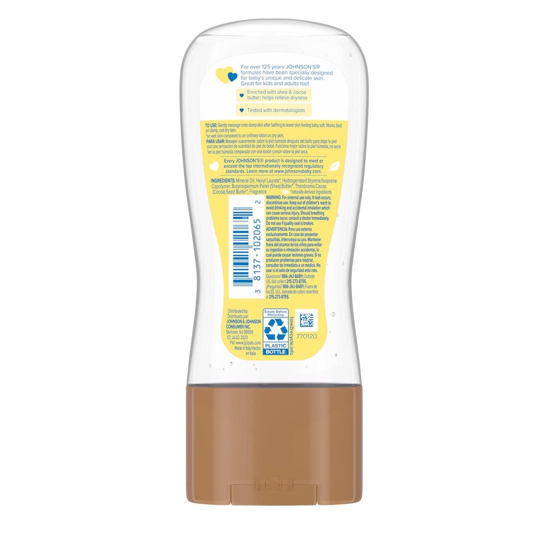 Johnson's Baby Oil, Mineral Oil Enriched with Shea & Cocoa Butter to Prevent Moisture Loss, Hypoallergenic, 20 fl. oz Halalzen