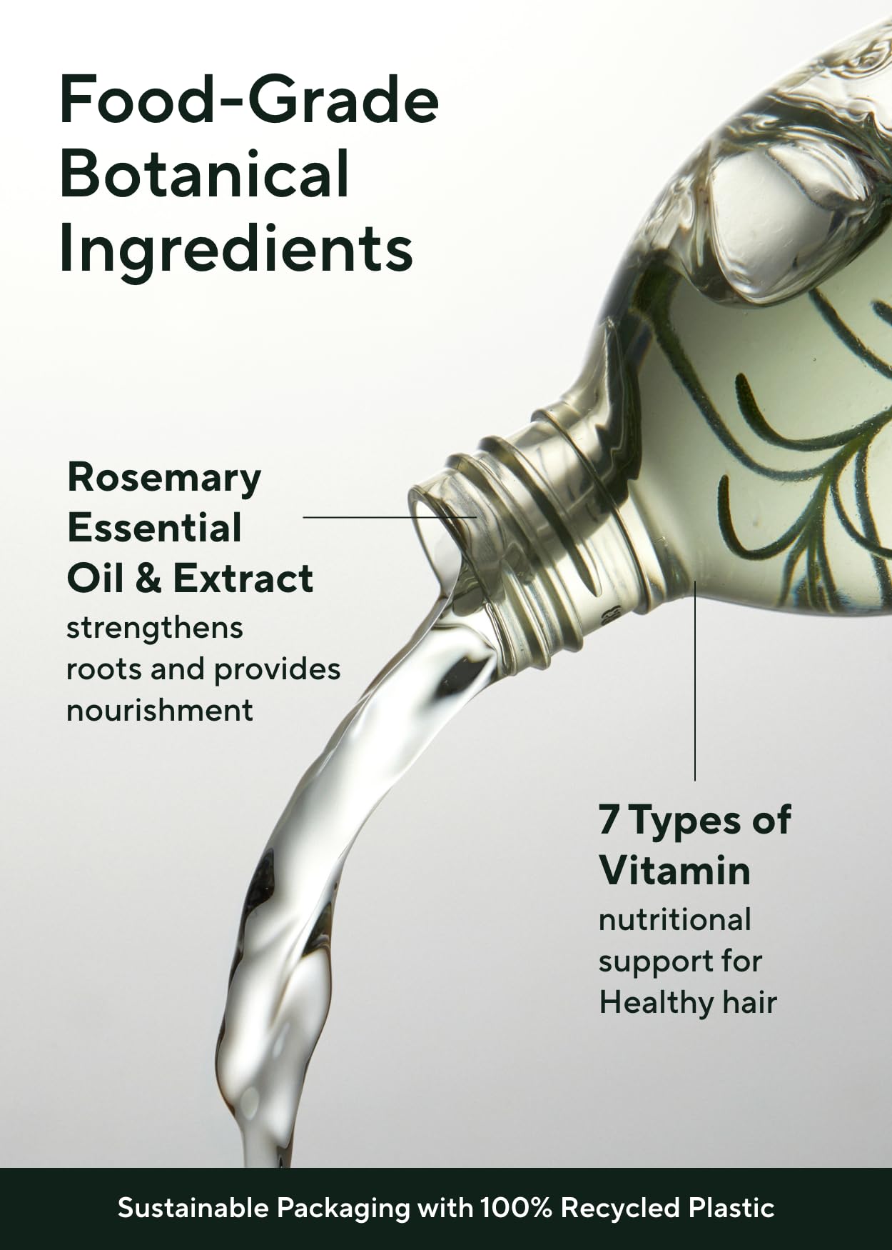 AROMATICA Root Enhancer Rosemary water spray for hair growth – Flaky & Itchy & Dry Scalp Treatment – Hair Oil for Scalp Exfoliator & Detox – Free from Sulfate, Silicone, and Paraben (100ml)