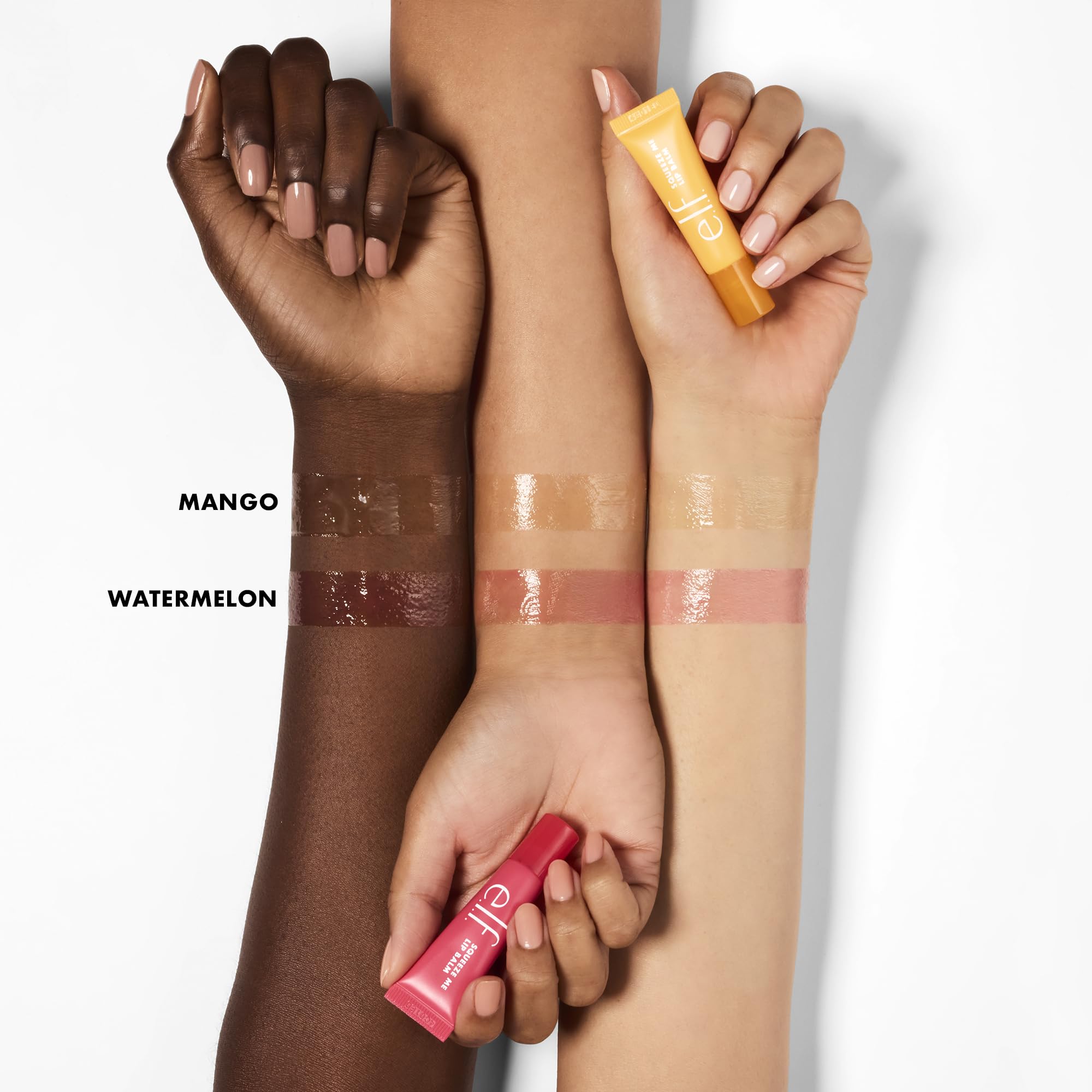 e.l.f. Squeeze Me Lip Balm, Moisturising Lip Balm For A Sheer Tint Of Colour, Infused With Hyaluronic Acid, Vegan & Cruelty-free, Strawberry