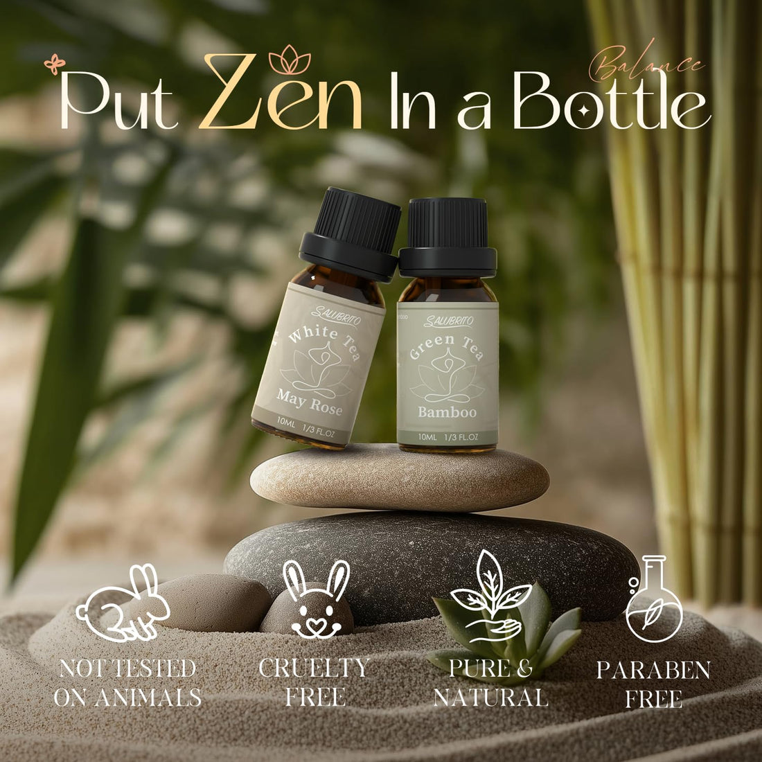 SALUBRITO Clean Essential Oils Set, Fresh Cotton, Clean Home, Fresh Linen, Soft Powder, Blossom Soap, Mint Scented Oils for for Diffuser, Candle, Soap Making