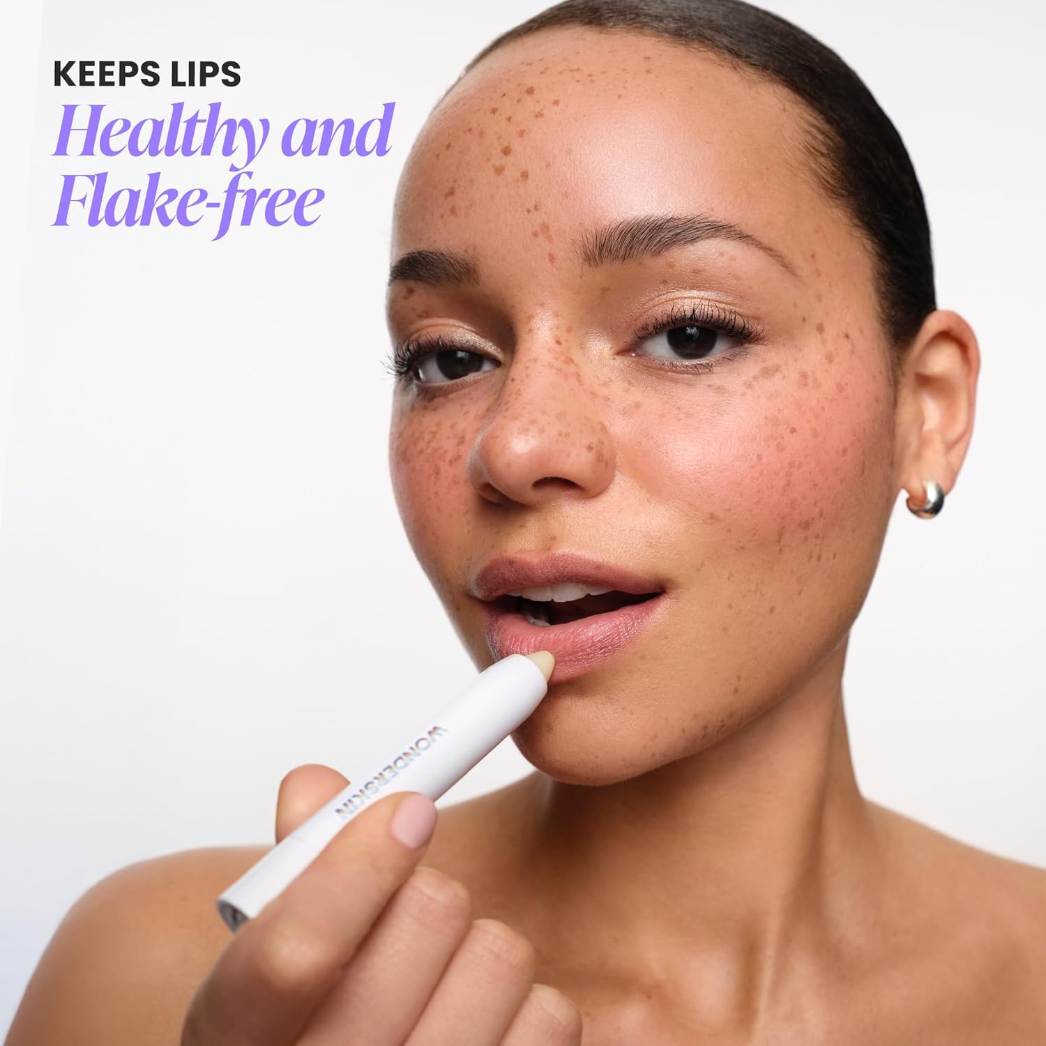 Wonderskin Lip Scrub - 3-in-1 Exfoliator & Moisturizer, Lip Exfoliator Scrub, Hydrating Balm for Soft, Nourished, Flake-Free Lips with One-Step Prep, 0.10oz Halalzen