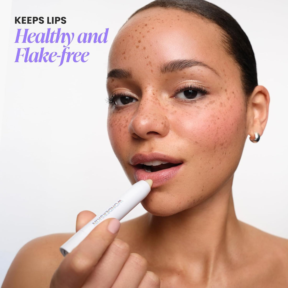 Wonderskin Lip Scrub - 3-in-1 Exfoliator & Moisturizer, Lip Exfoliator Scrub, Hydrating Balm for Soft, Nourished, Flake-Free Lips with One-Step Prep, 0.10oz Halalzen