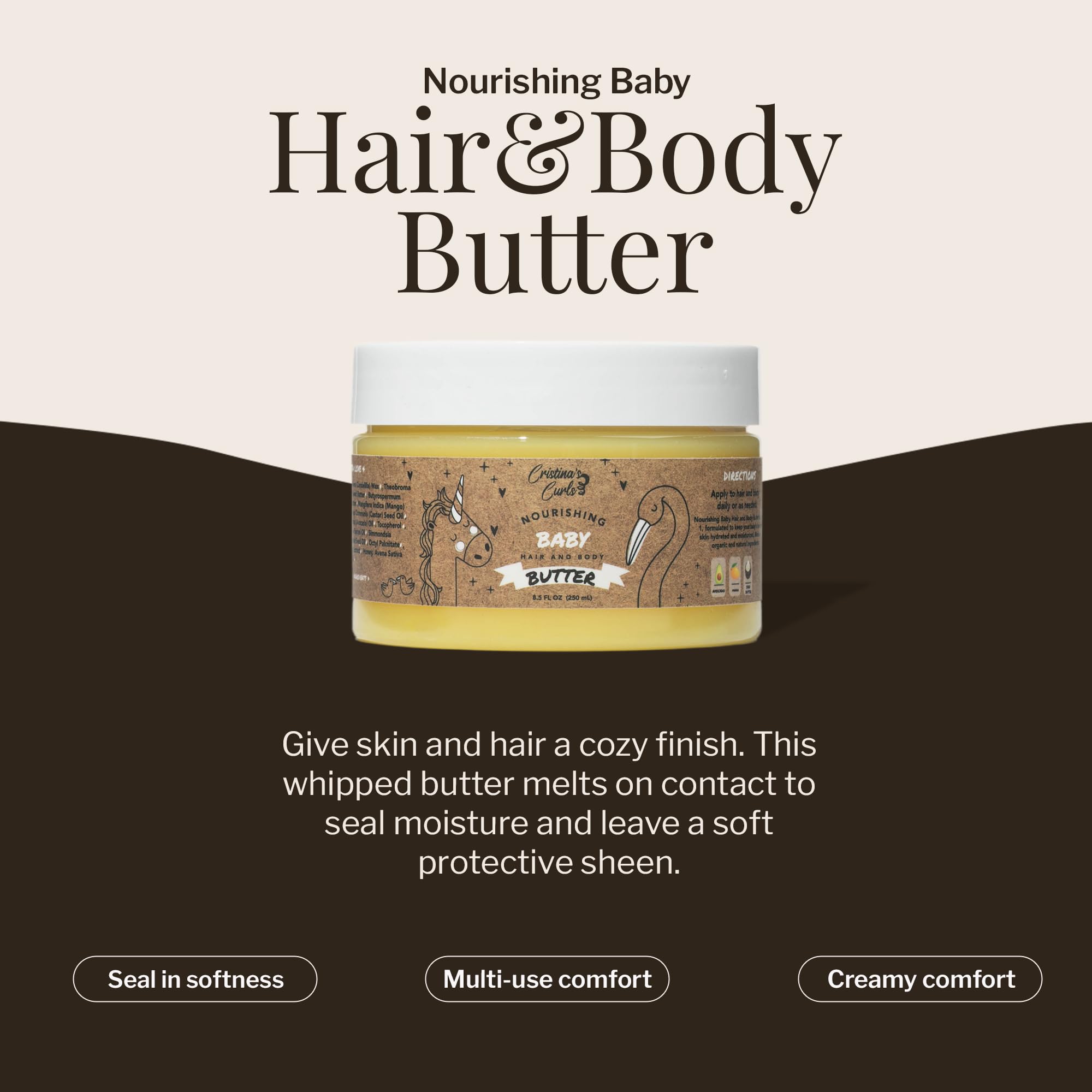 Cristina's Curls Nourishing Baby Wash Day Hair Bundle – Gentle Shampoo + Lightweight Scalp Oil Halalzen