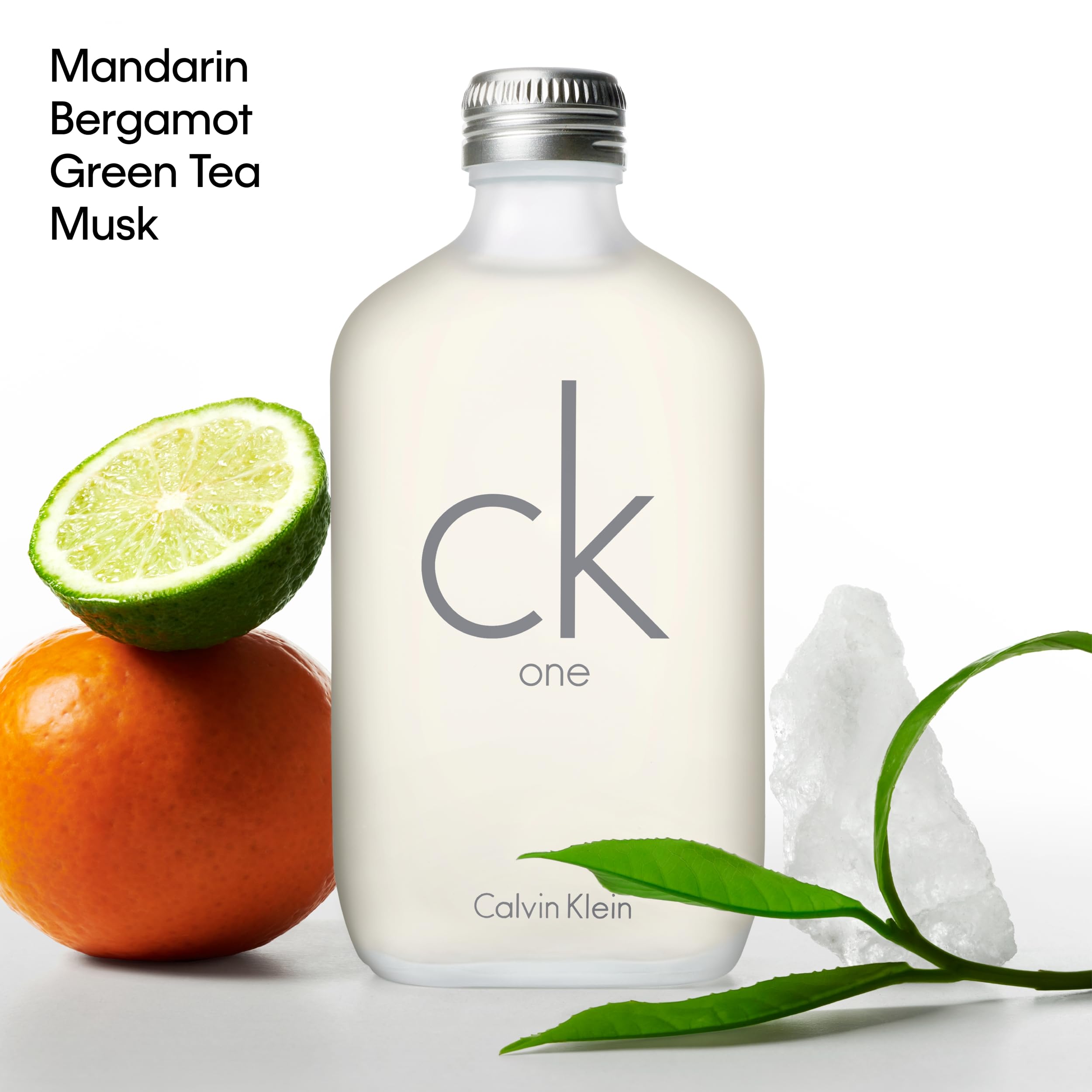 Calvin Klein CK One Eau de Toilette – Parfum unisexe agrumes – Avec des notes de thé vert, bergamote, cardamome, violette et ambre – Parfums de luxe unisexes – Parfum longue durée