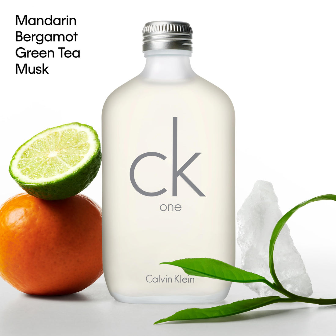 Calvin Klein CK One Eau de Toilette – Parfum unisexe agrumes – Avec des notes de thé vert, bergamote, cardamome, violette et ambre – Parfums de luxe unisexes – Parfum longue durée