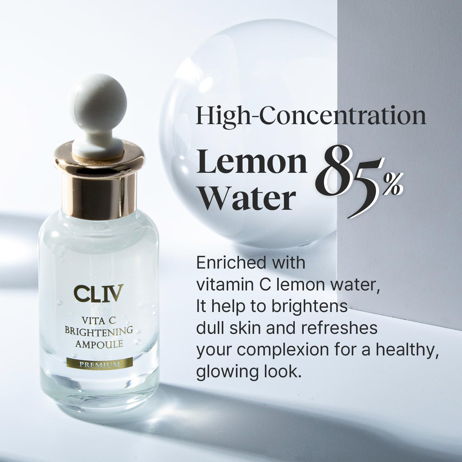CLIV Multi Hyaluronic Hydrating Ampoule | 85% Hyaluronic Acid, 8-Layer Hydration, Ceramides & Panthenol for Deep Moisture Care | Korean Skincare Nourishing Serum | 1.01 Fl Oz (Pack of 1) Halalzen