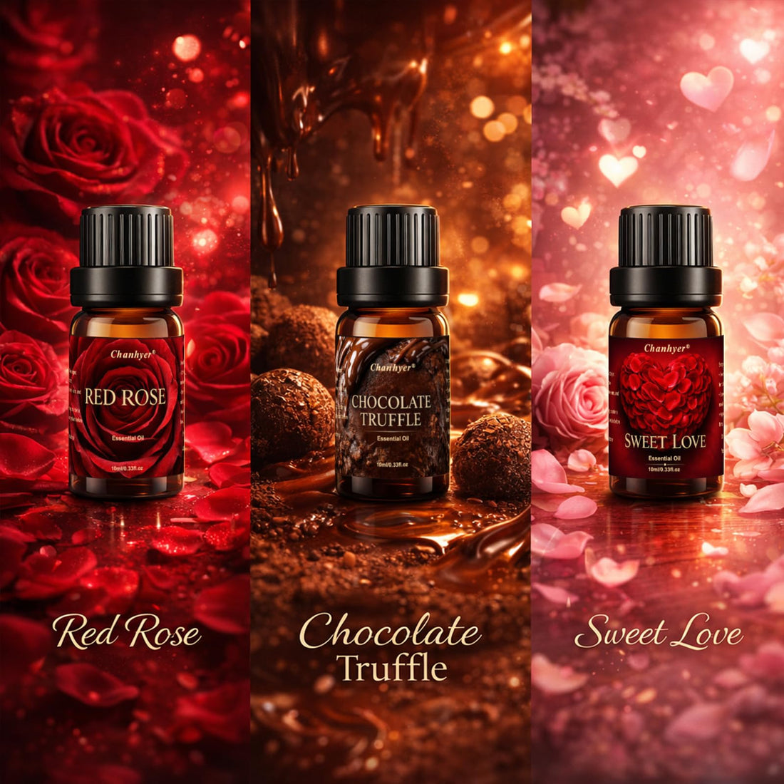 Hotel Collection Essential Oils for Diffusers for Home - 6 x 10 ml Luxury Scented Oil Set with Luxury Night,Jasmine Peppermint,White Tea,Citrus Happiness,My Way,Hotel Lobby,Gift for Women and Men