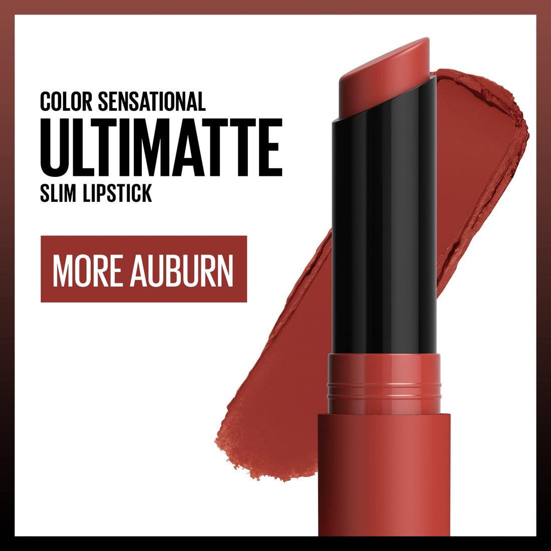 Maybelline Color Sensational Ultimatte Matter Lippenstift, nicht austrocknend, intensive Farbpigmente, More Truffle, Kakaobraun, 1 Stück