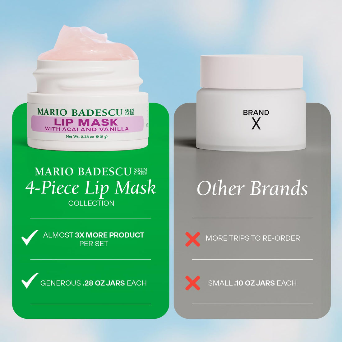 Mario Badescu Lip Mask, Overnight Lip Treatment Enriched With Skin Softening Coconut Oil and Hydrating Shea Butter Halalzen